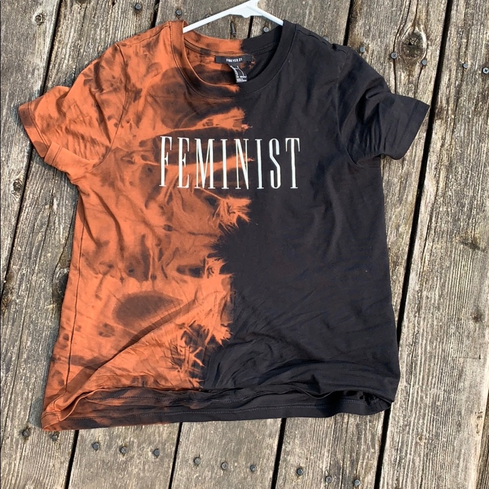 Bleached Feminist Top